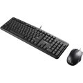 Volkano Krypton Wired Keyboard & Mouse (Black): 