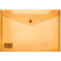 Treeline A4 PVC Carry Folder with Stud - Orange (180 micron)(12 Pack): 