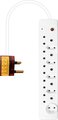 Ultra-Link Ultra-Power 16A High Surge 10-Way  Multi Plug (White): 