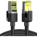 UGREEN Cat 7 FTP Ethernet 20m Round Lan Cable (Black) - Supports Data Transfer Speed of 10Gbps: 