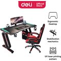 Deli Gaming Table/Desk with Led Lights - 100x60x75cm: 