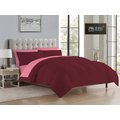 Simply Sleep - Reversible Comforter Set - 90 GSM Micro Fibre - Pomegranate - Pink Frosting - Double: 