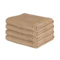 Wilsford 4-Piece Bath Sheet Set (Mocca): 