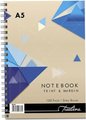 Treeline A5 Spiral Bound Note Books (100 Pages)(10 Pack) - Feint Line & Margin: 