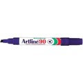 Artline EK 90 Chisel Point Permanent Marker (2.5mm)(Violet)(Box of 12): 
