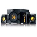 Genius GX SW-G2.1 3000 PC Gaming Speaker Set (2.1 Channels)(70W)(Black and Gold): 