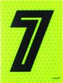 Tower Reflect. Postbox Number - 7 (Fluor. Yellow)(70x92mm): 