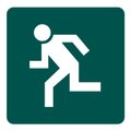 Redfern Man Run Left Sign (150x150mm): 