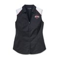Women's Liberty Sleeveless Zip Front Shirt - Colorblocked - Black Beauty - S: 