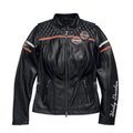 Women's Miss Enthusiast Leather Jacket - 2XL: 