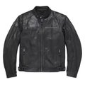 Men's Reflective Skull Leather Jacket - XL: 