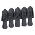 Bunty Plush 100% Cotton Shawl-Collar Terry Bathrobe (Castlerock)(Pack of 5)(450gsm): 