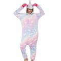 Iconix Adults Glow-in-the-Dark Unicorn Onesie (Pastels)(S): 