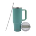 Iconix 1.2L Stainless Steel Travel Flask - with Silicone Lid (Teal): 