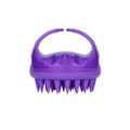 Shampoo Brush Hair Scalp Massager - Silicone Wet Dry Hair Shampoo Brush - Purple: 