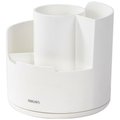 Deli 360 Degree Pen Holder 125x125x114mm White: 