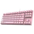 DELI Wired Keyboard 87 Keys with LED Lights - Pink: 