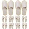 Disposable Slippers For Guests-10pcs Beige: 