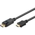 Goobay DisplayPort to HDMI Adapter 2m Cable: 