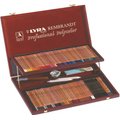 Lyra Rembrandt Polycolor Colour Pencils in Prestige Wooden Box (106 Pieces): 