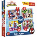 Trefl Puzzles 4-in-1 Jigsaw Puzzle - Spidey Team: 