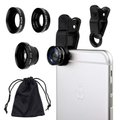 Raz Tech Universal 3-in-1 Camera Lens Kit for Smartphones, Tablets, iPad, and Laptops (Black): 