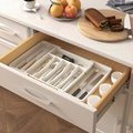 Fine Living Extendable Cutlery Drawer Tray (Grey): 