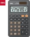 Deli M120 12 Digit Portable Calculator (Dark Grey): 