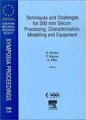 Techniques and Challenges for 300 mm Silicon: Processing, Characterization, Modelling and Equipment, Volume 81 (Hardcover): H....