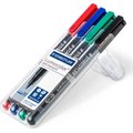 Staedtler Lumocolor Permanent Universal Fineliner - Medium (4 Pack): 
