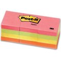 Post-it Notes (35mm x 50mm) (100 Sheets/Pad x 12 Pads) - Lime, Melon, Pink &Yellow: 