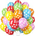 AZ Decor Balloons Helium Polka Dot F-01  (12 Pieces per pack) 3 Packs: 
