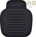 Car Seat Cover Cushion PU Leather Universal Fit Car Seat Cover Protector (Black): 