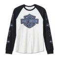 Men's Bar & Shield LS Raglan - XL: 