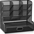 Chenshia Mesh Desktop Stationary Organizer with Drawer Pens Holder for Desk: 