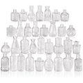 Chenshia 33Pc Glass Vase Set, Mini Vintage Clear Flower Bud Vases: 