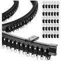 Chenshia 3mCurtain Rail Track, Bendable Ceiling Mount Single Curtain Track - Black: 