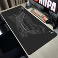 BLACK-8,1000x500x2mm Formula 1 Racing Circuit Mouse Pad Desk Mouse Pad: 