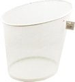 Alba 18litre Round Wastebasket (White): 