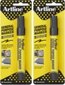 Artline General Purpose Marker (Black) - Pack of 2: 