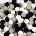 Dala Craft Pom Poms - Grey Assorted (10mm)(120 Pack): 