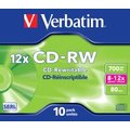 Verbatim  12x CD-RW 10 Pack in Jewel Cases: 