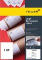 Tower W231 A4 Inkjet/Laser Rect. Labels (289x199.6mm)(100 Sheets) - 1-Up: 