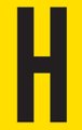 Tower Adhesive Letter Sign - H (Large: 55x90mm): 