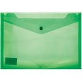 Treeline A4 PVC Carry Folder with Stud - Green (180 micron)(12 Pack): 