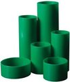 Treeline PVC Round-Up Desktop Organisers (6 Cylinders)(Green): 