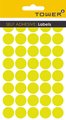 Tower C19 Round Col. Code Label Sheets - Fluor. Lime (19mm)(240 Labels): 