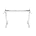 Ergonomicsdirect Height Adjustable Standing Office Desk Frame with Dual Motor (White): 
