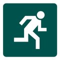 Redfern Man Run Right Sign (150x150mm): 