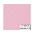 Serviettes (2Ply)(33cm)(Pack of 20)(Plain Pink): 